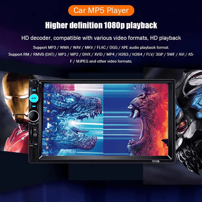 Car Stereo MP5 Player Bluetooth Touchscreen Radio With Rearview Camera 3
