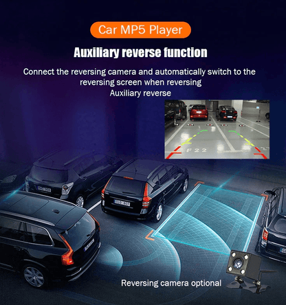 Car Stereo MP5 Player Bluetooth Touchscreen Radio With Rearview Camera 4