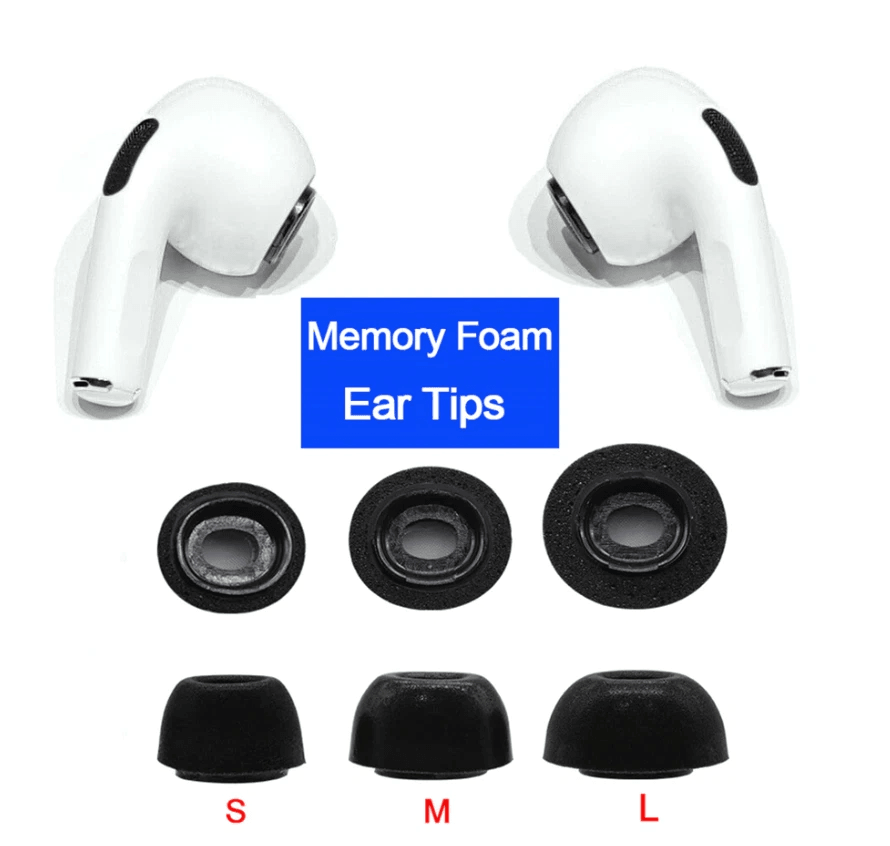 Replacement Ear Tips For Apple AirPods Pro Memory Foam Tips For Airpod Pro Comfortable NoiseIsolati 5