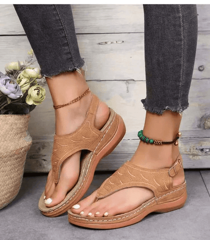 Women Orthopedic Sandals Casual Flat Shoes Flip Flops With Arch Support Bunion Correction NonSlip C 7