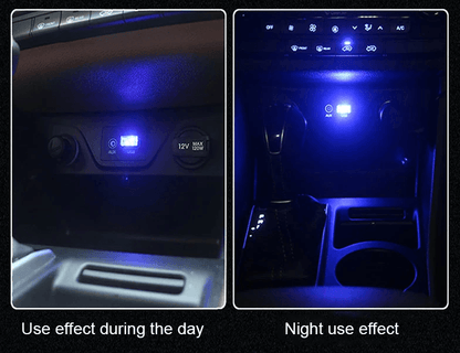 Mini Blue LED USB Car Interior Light Set Ambient Neon Atmosphere Lamps For Cars Laptops And Bedroom 2