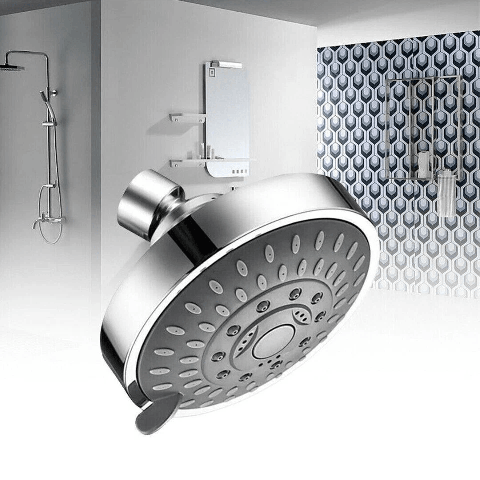 High-Pressure Handheld Showerhead with Adjustable Spray Modes, Top Spray Bath Accessory