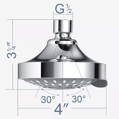 HighPressure Handheld Showerhead With Adjustable Spray Modes Top Spray Bath Accessory 5