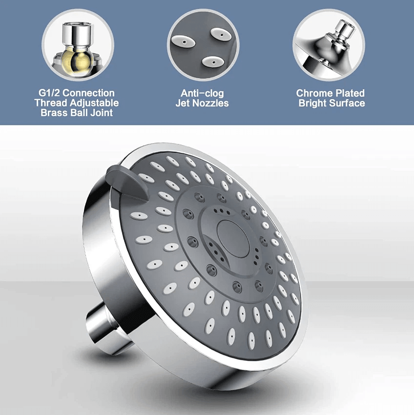 HighPressure Handheld Showerhead With Adjustable Spray Modes Top Spray Bath Accessory 1