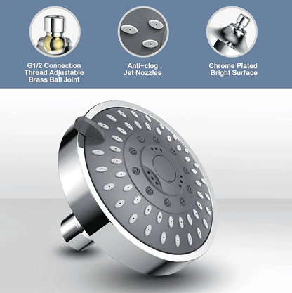 HighPressure Handheld Showerhead With Adjustable Spray Modes Top Spray Bath Accessory 1