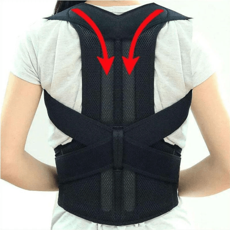 Adjustable Posture Corrector Low Back Support Shoulder Brace Belt For Men Women Pain Relief Lumbar  9