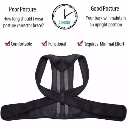 Adjustable Posture Corrector Low Back Support Shoulder Brace Belt For Men Women Pain Relief Lumbar  13