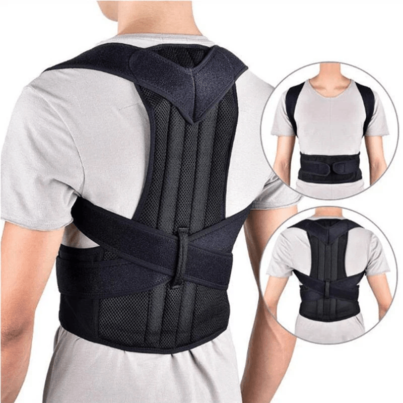Adjustable Posture Corrector Low Back Support Shoulder Brace Belt For Men Women Pain Relief Lumbar  8