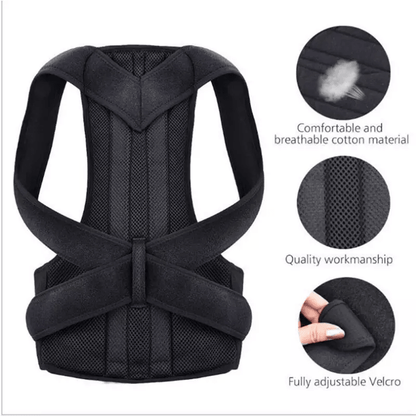 Adjustable Posture Corrector Low Back Support Shoulder Brace Belt For Men Women Pain Relief Lumbar  12