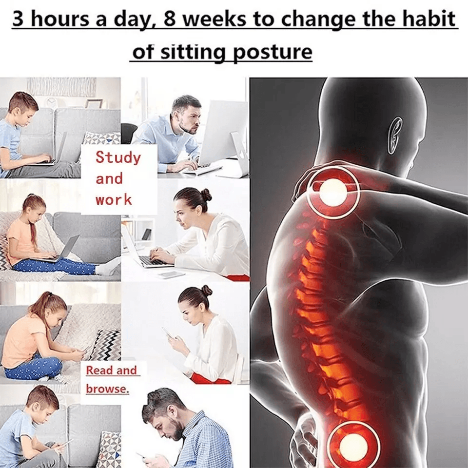 Adjustable Posture Corrector Low Back Support Shoulder Brace Belt For Men Women Pain Relief Lumbar  3