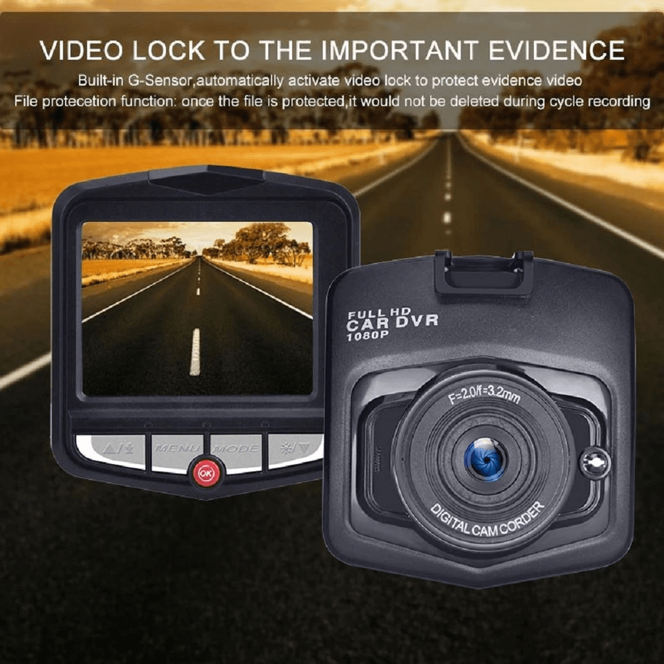 Dash Cam Car DVR Front Rear Camera GSensor Night Vision Full HD 1