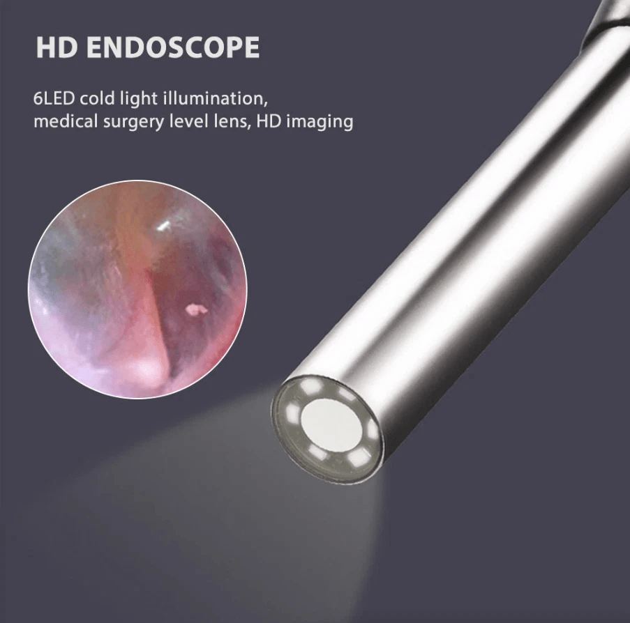 HD LED Ear Endoscope Otoscope Camera Tool Ear Wax Cleaning Camera Cleaner Removal Kit With USB Type 4