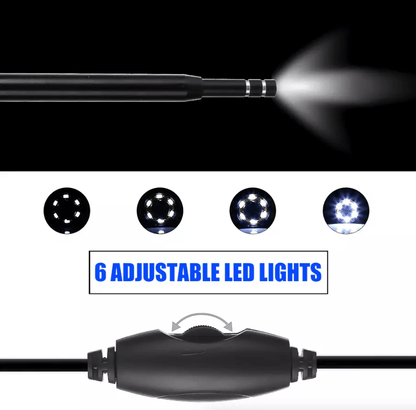 HD LED Ear Endoscope Otoscope Camera Tool Ear Wax Cleaning Camera Cleaner Removal Kit With USB Type 10