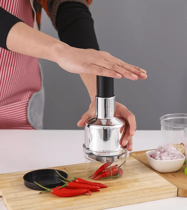 Vegetable Fruit Salad Chopper Cutter Hand Manual Food Slicer Dicer For Onion Garlic Prep 2