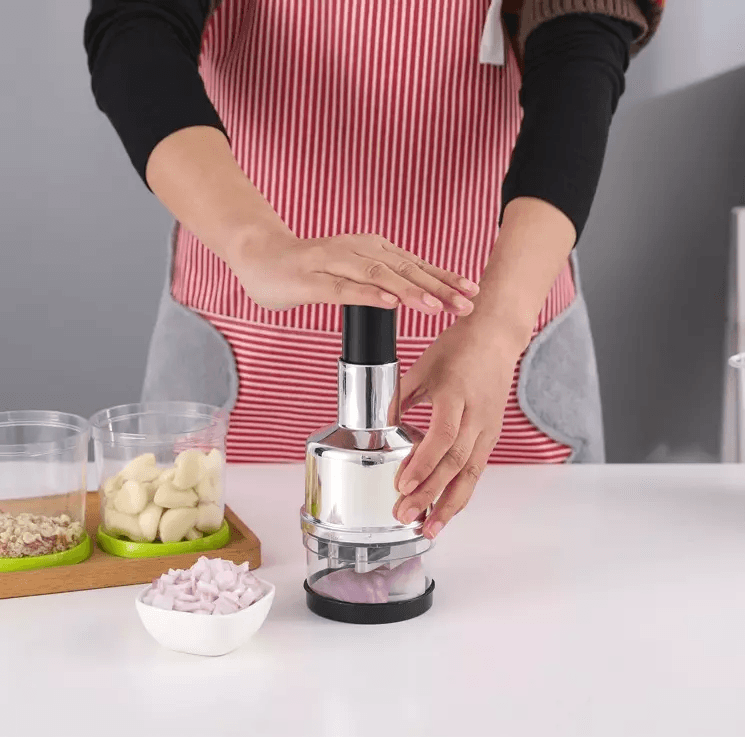 Vegetable Fruit Salad Chopper Cutter Hand Manual Food Slicer Dicer For Onion Garlic Prep 1