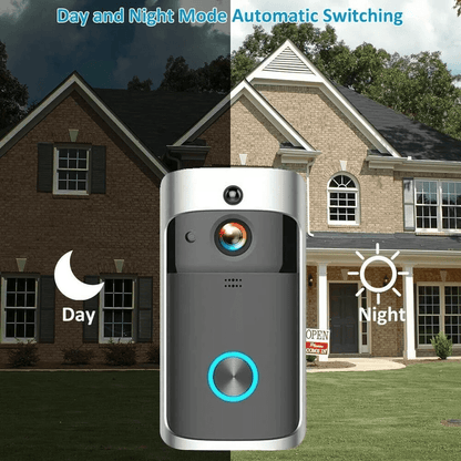 Smart Wireless WiFi Video Doorbell With Intercom  Security Camera HD Night Vision Motion Detection  7