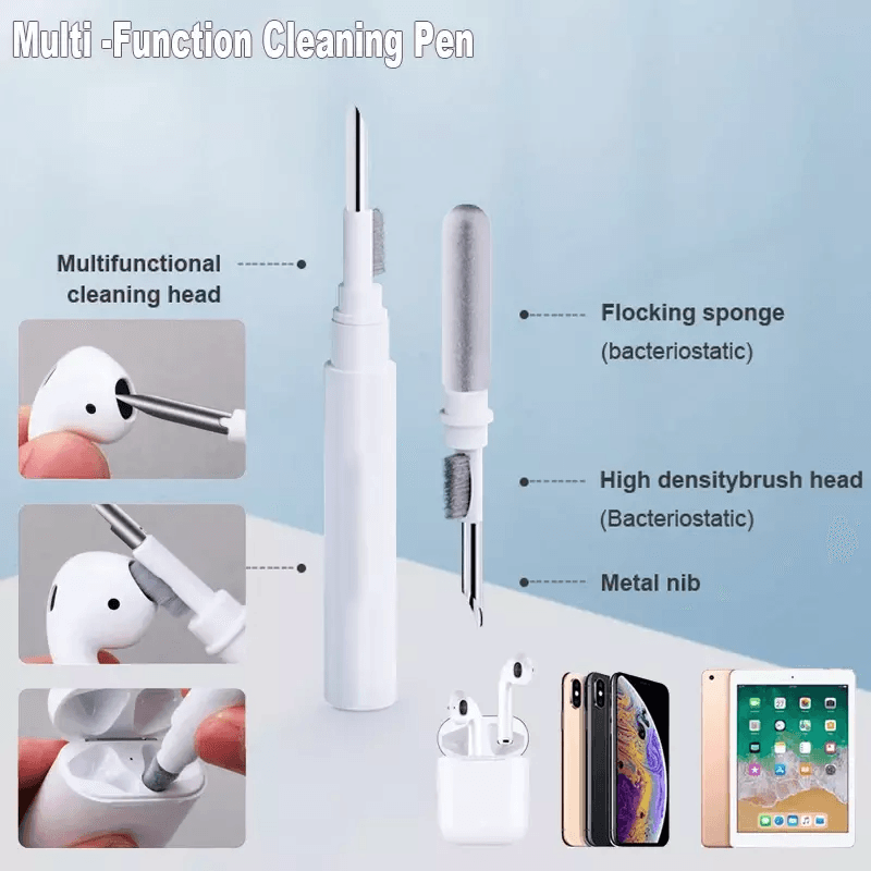 MultiUse Cleaning Pen For AirPods Pro Earphones Cleaner Kit With Soft Brush Case And Earbuds Deep C 8