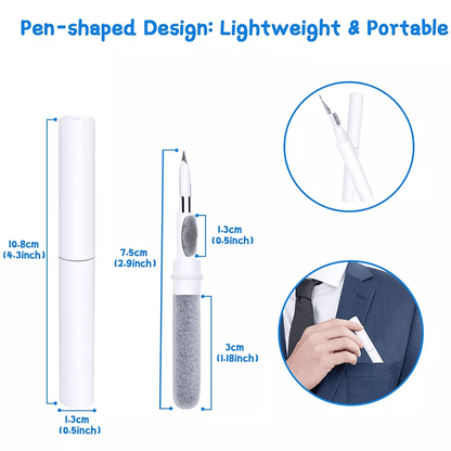 MultiUse Cleaning Pen For AirPods Pro Earphones Cleaner Kit With Soft Brush Case And Earbuds Deep C 9