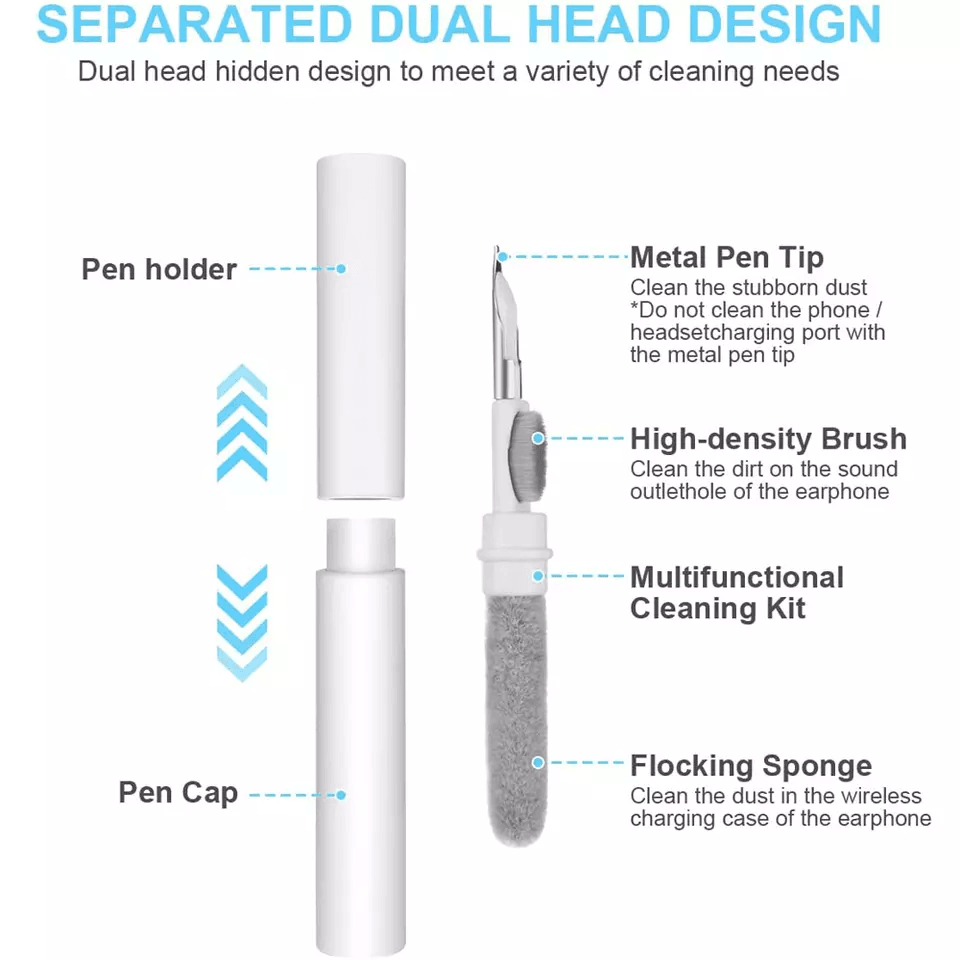 MultiUse Cleaning Pen For AirPods Pro Earphones Cleaner Kit With Soft Brush Case And Earbuds Deep C 11