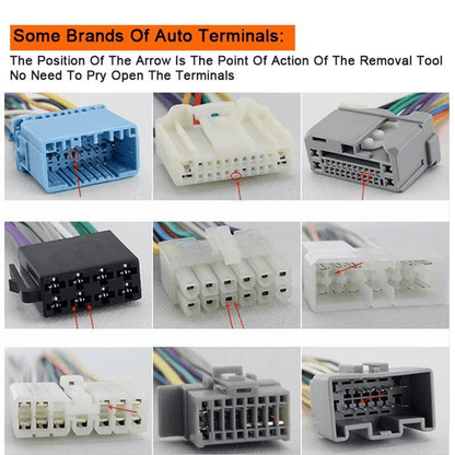 18Pcs Heavy Duty Car Terminal Removal Kit  Thick Wire Connector Pin Release Tool Set For Automotive 7