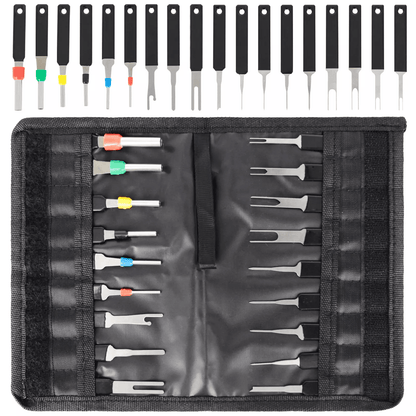 18Pcs Heavy Duty Car Terminal Removal Kit  Thick Wire Connector Pin Release Tool Set For Automotive 3