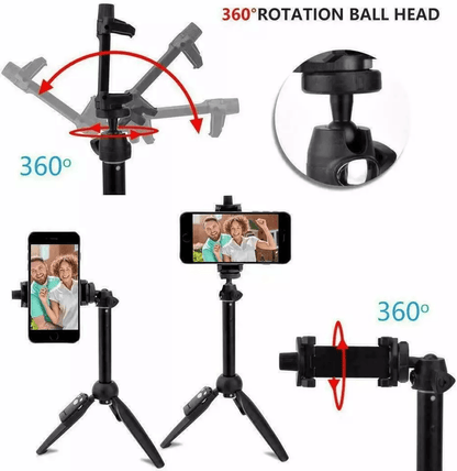 Selfie Stick Tripod With Bluetooth Remote For IPhone And Android Extendable Lightweight Portable Tr 4