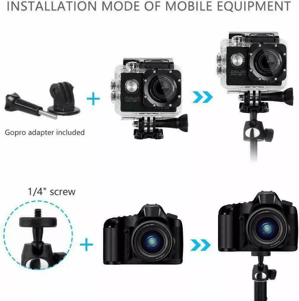 Selfie Stick Tripod With Bluetooth Remote For IPhone And Android Extendable Lightweight Portable Tr 9