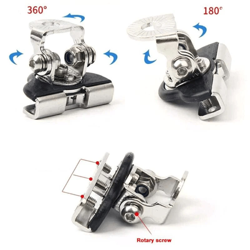 Universal Pillar Hood LED Work Light Bar Mount Bracket Clamp For Offroad Vehicles 4