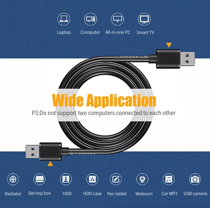 USB 30 A Male To A Male Cable 6FT HighSpeed Data Transfer Cord  Super Speed Power Charger Wire For  1
