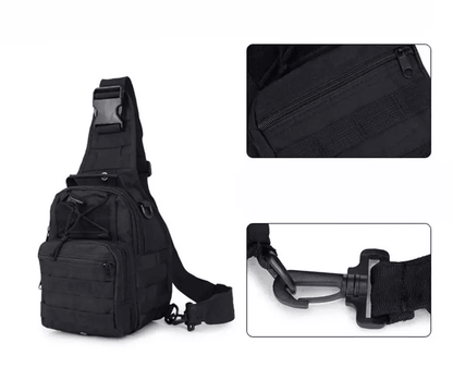 Mens Tactical Sling Backpack Shoulder Chest Pack For Outdoor Hiking  Travel 1