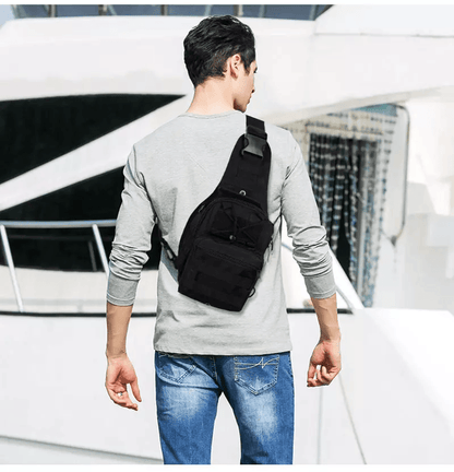 Men's Tactical Sling Backpack, Shoulder Chest Pack for Outdoor Hiking & Travel