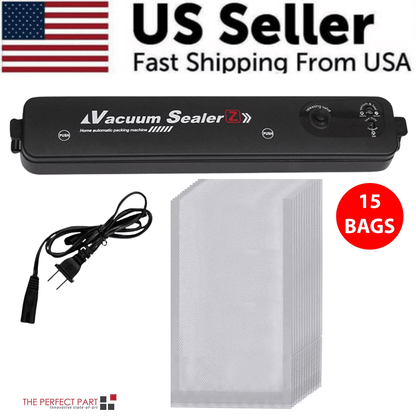 Vacuum Sealer Machine Food Preservation Storage Saver Automatic Kitchen Sealing System With Seal Ba 13