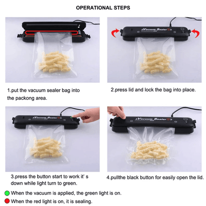 Vacuum Sealer Machine Food Preservation Storage Saver Automatic Kitchen Sealing System With Seal Ba 11