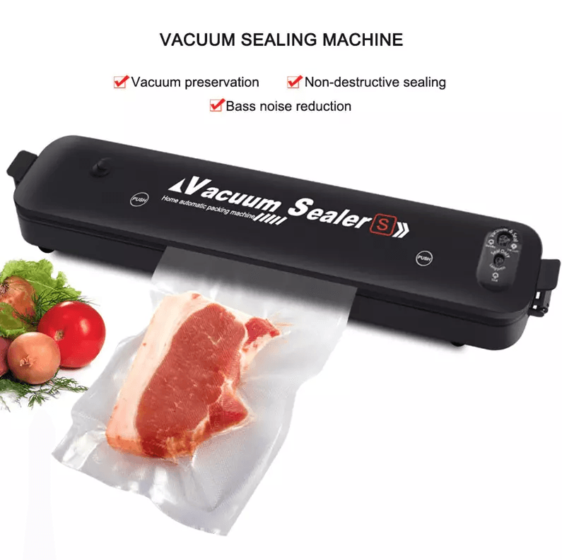 Vacuum Sealer Machine Food Preservation Storage Saver Automatic Kitchen Sealing System With Seal Bags