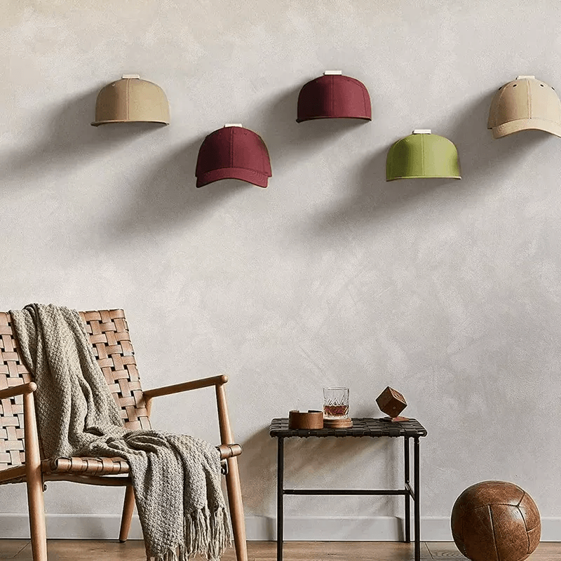 Baseball Cap Hat Rack Wall Door Hanger Holder With 12 Adhesive Hooks Storage Organizer For Hats Cap 4