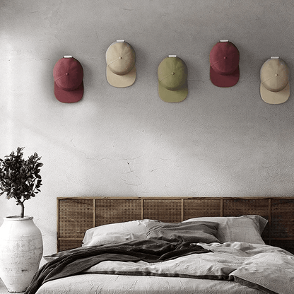 Baseball Cap Hat Rack Wall Door Hanger Holder With 12 Adhesive Hooks Storage Organizer For Hats Cap 5