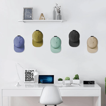 Baseball Cap Hat Rack Wall Door Hanger Holder With 12 Adhesive Hooks Storage Organizer For Hats Cap 8