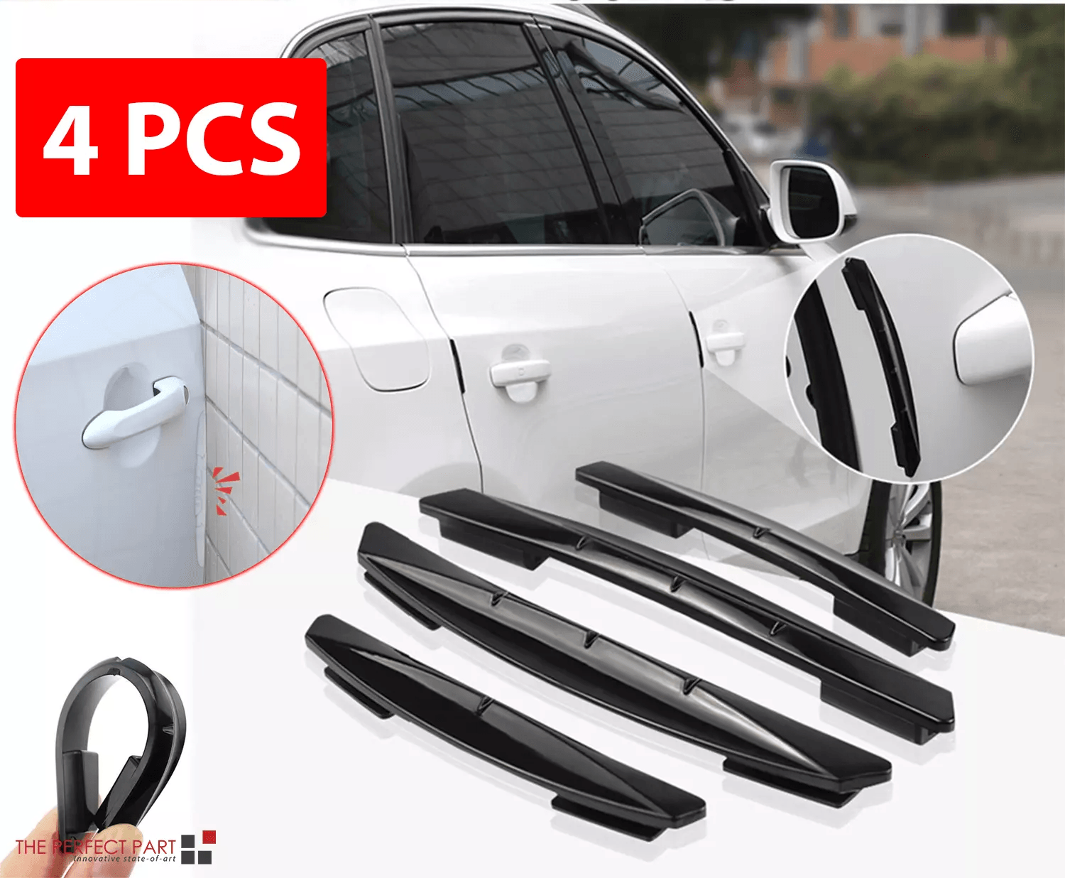 Anti-Collision Guard Strip Cover Car Accessories, Door Edge Scratch Protector for Universal Vehicles, Flexible & Durable