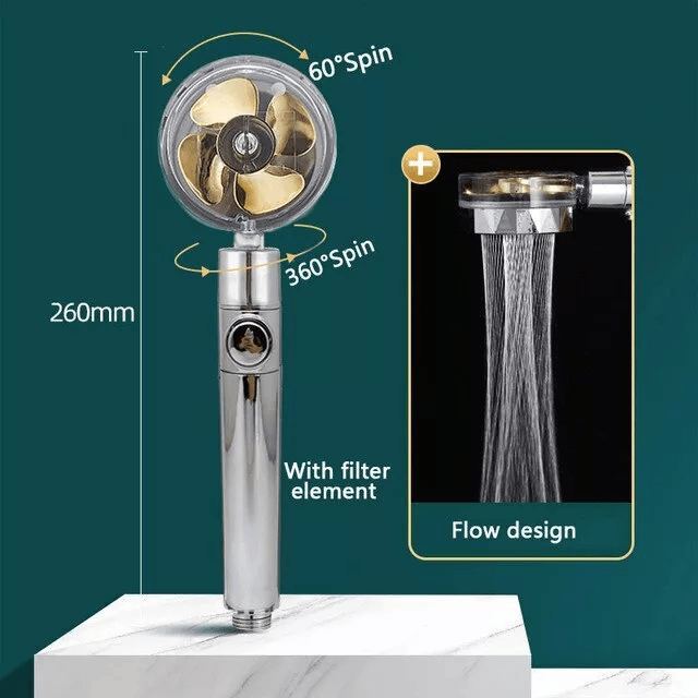 High Pressure Shower Head Turbocharged Water Saving Design 6
