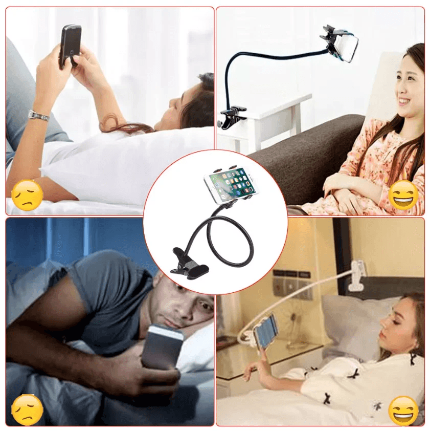 Flexible Gooseneck Mobile Phone Holder Universal Lazy Bed Desk Table Clip Mount Stand For Smartphon 1