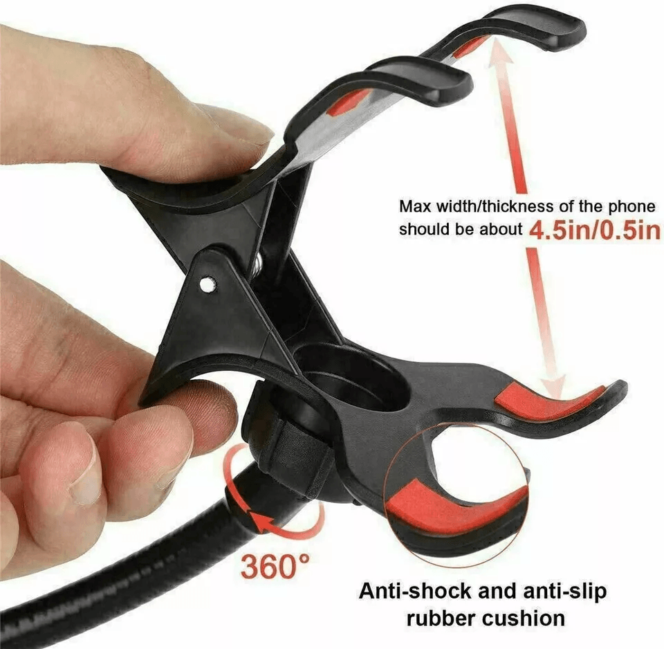 Flexible Gooseneck Mobile Phone Holder Universal Lazy Bed Desk Table Clip Mount Stand For Smartphon 3
