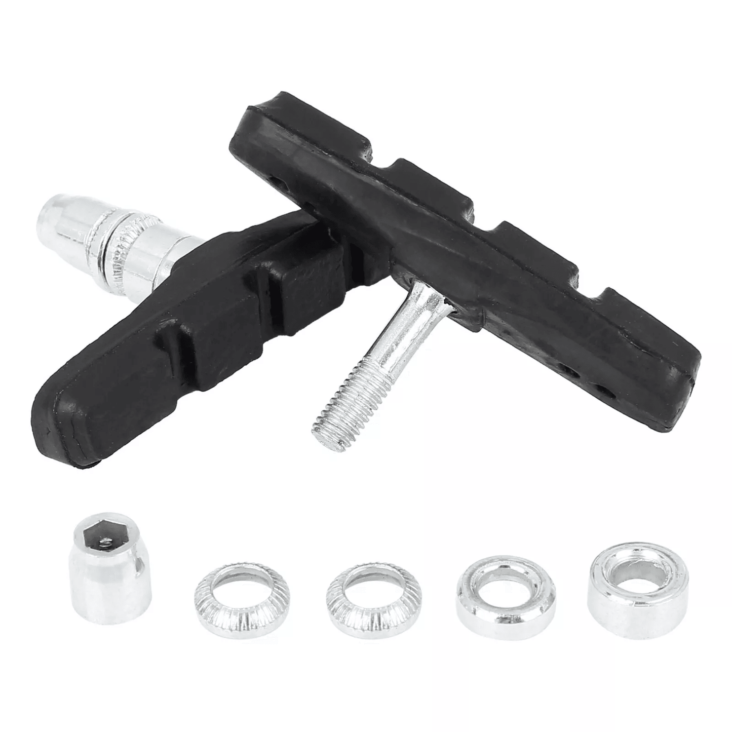 5 Pairs High Grade Cycling Bicycle Bike V Brake Pads 70mm Shoes Pads Black For Mountain Road MTB Cr 14
