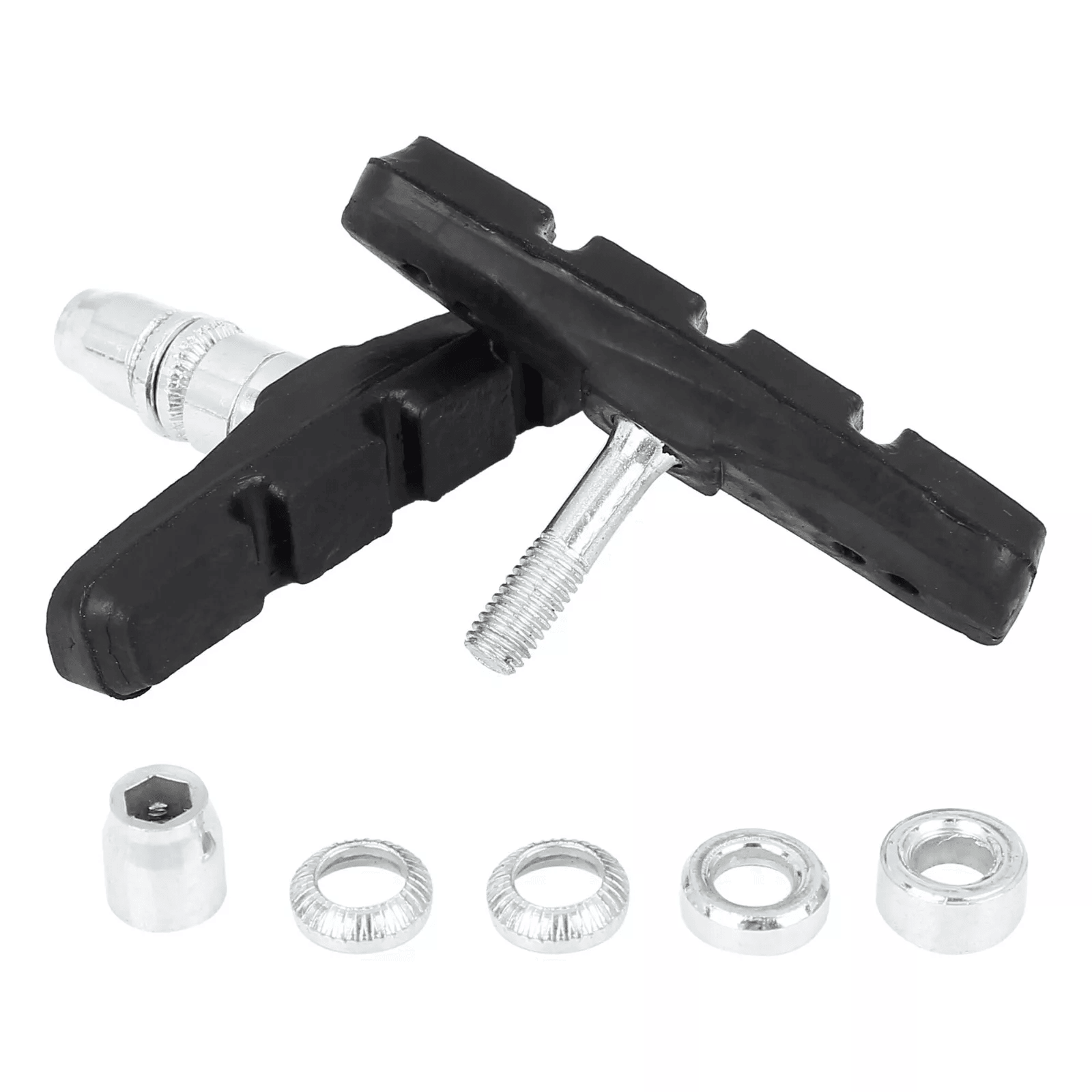 5 Pairs High Grade Cycling Bicycle Bike V Brake Pads 70mm Shoes Pads Black For Mountain Road MTB Cr 14
