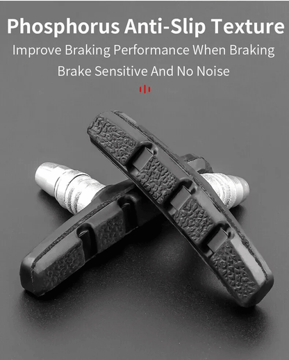5 Pairs High Grade Cycling Bicycle Bike V Brake Pads 70mm Shoes Pads Black For Mountain Road MTB Cr 1