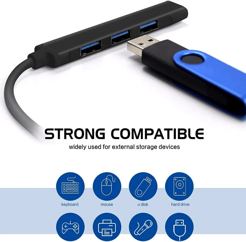 USBC Type C To USB Hub Splitter Adapter For MacBook IPad PC Phone 2