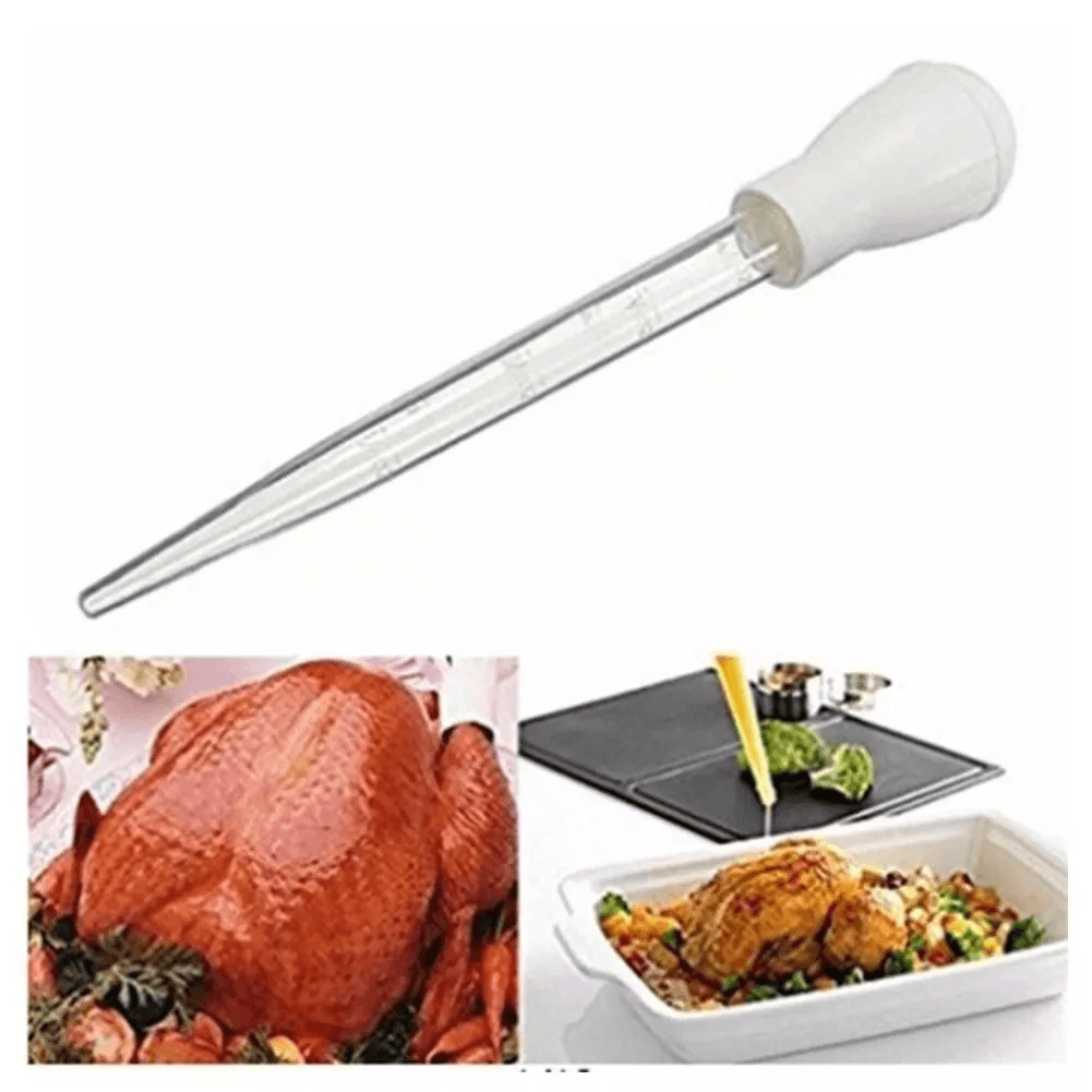 2 PCS Meat  Poultry Baster  Heat Resistant BPA Free Turkey Syringe Flavor Injector 30ML  Ideal For  4