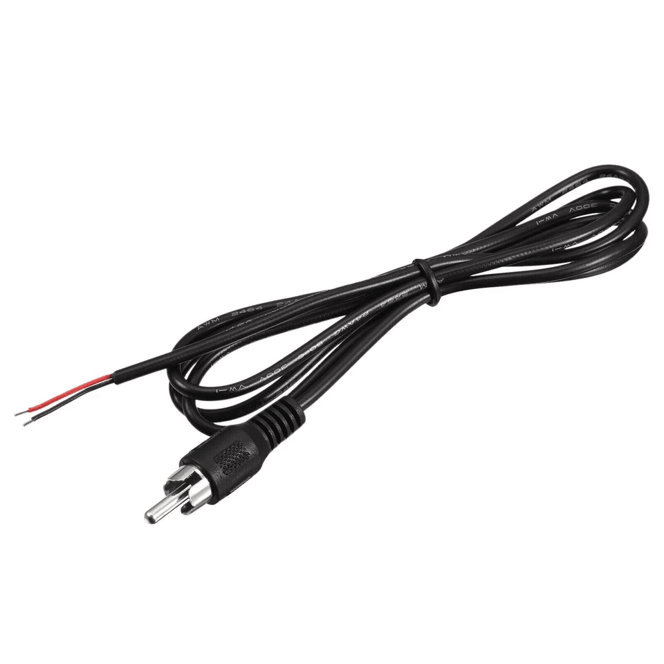 10 FT RCA Male To Bare Wire Cable Cord Audio Subwoofer Speaker Repair Cable For HDTV Stereo AV Syst 9