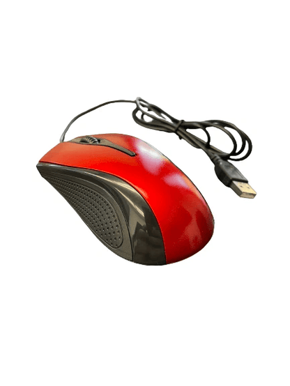 USB 20 Optical Wired Mouse With Silent Scroll Wheel For PC Laptop Notebook Desktop Ergonomic Red Mi 2