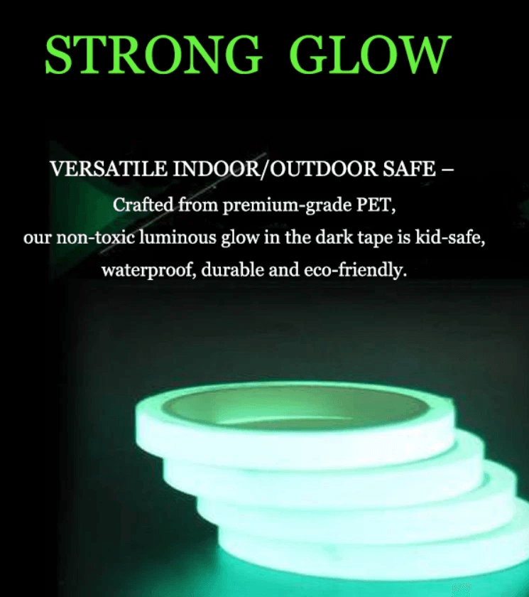 Luminous Tape Self Adhesive Glow In The Dark Wall Sticker Fluorescent Light For Home Decor 4