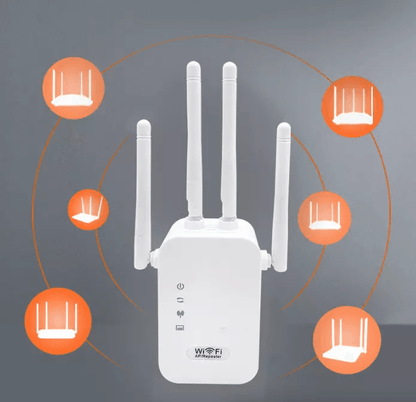 HighSpeed Wireless Signal Repeater WiFi Range Extender And Network Router Booster With Coverage For 10